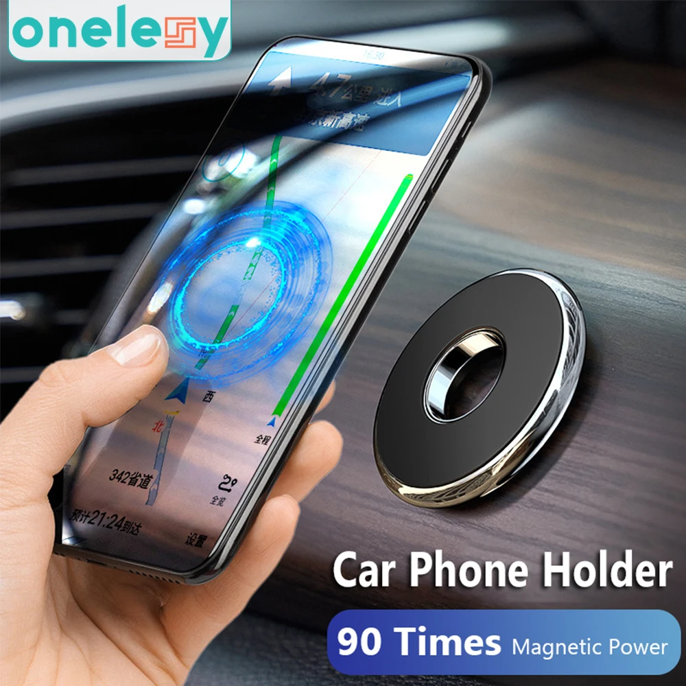 

Onelesy Magnetic Phone Holder Mini Size Car Mobile Phone Holder Strong Magnet Phone Holder Stand in Car Use Magnet Car Holder