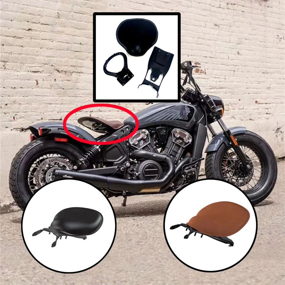 Indian Scout motorcycle seat retro-spring seat