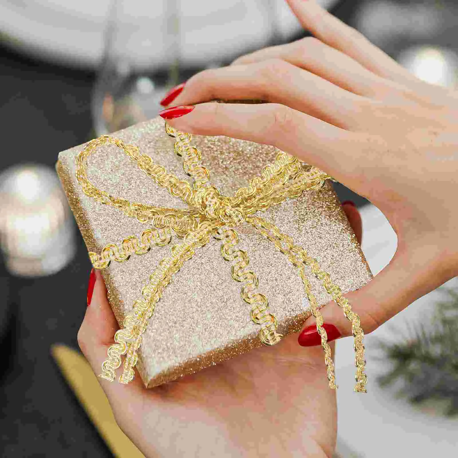 06 см 10 м плетеная лента с гофрированной отделкой для свадьбы дня рождения