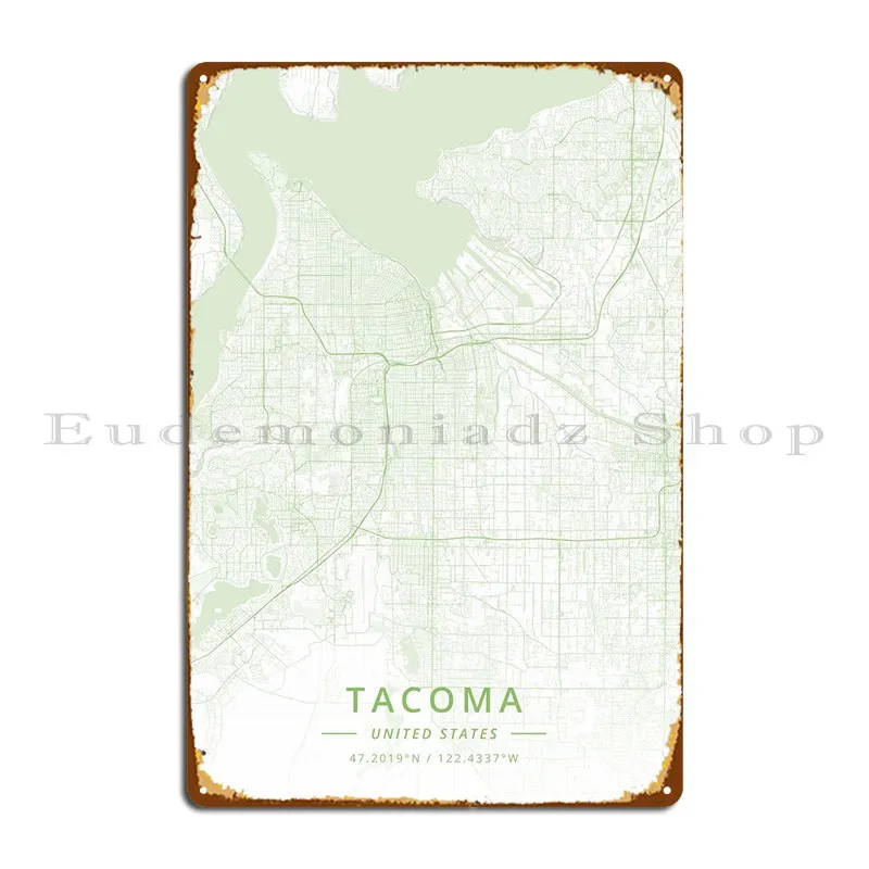

Металлические знаки Tacoma, Соединенные Штаты, металлический плакат для украшения гаража