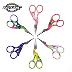Горячая Распродажа розовые мини маленькие ножницы с принтом аксессуары для шитья своими руками ножницы с зигзагообразной тканью Острые Ножницы для рукоделия из нержавеющей стали