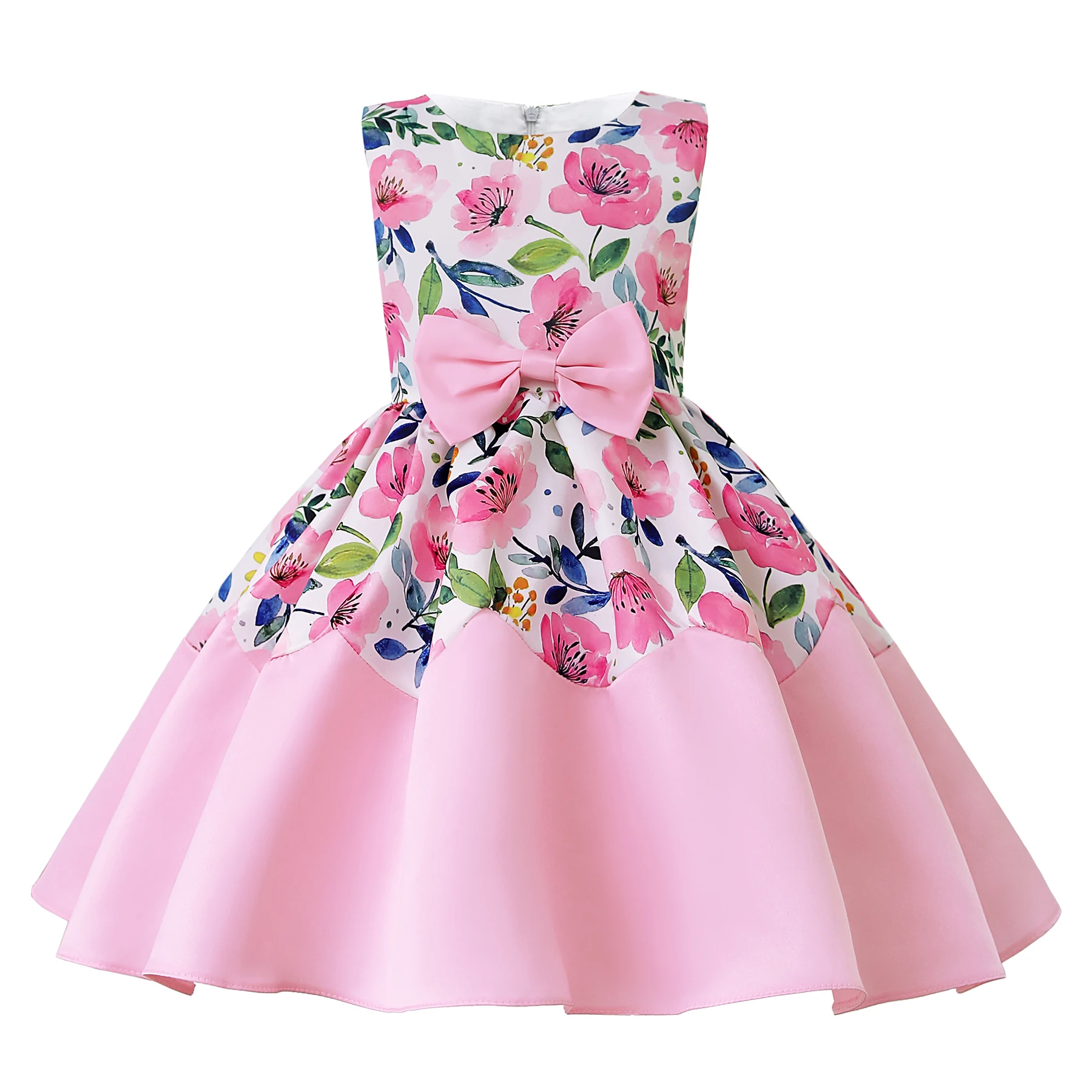 2-10 Years Girl Kid's Dress Floral Princess Party Dresses Wedding Flower Girl Dress Children Birthday Pageant Ball Gown Tutu