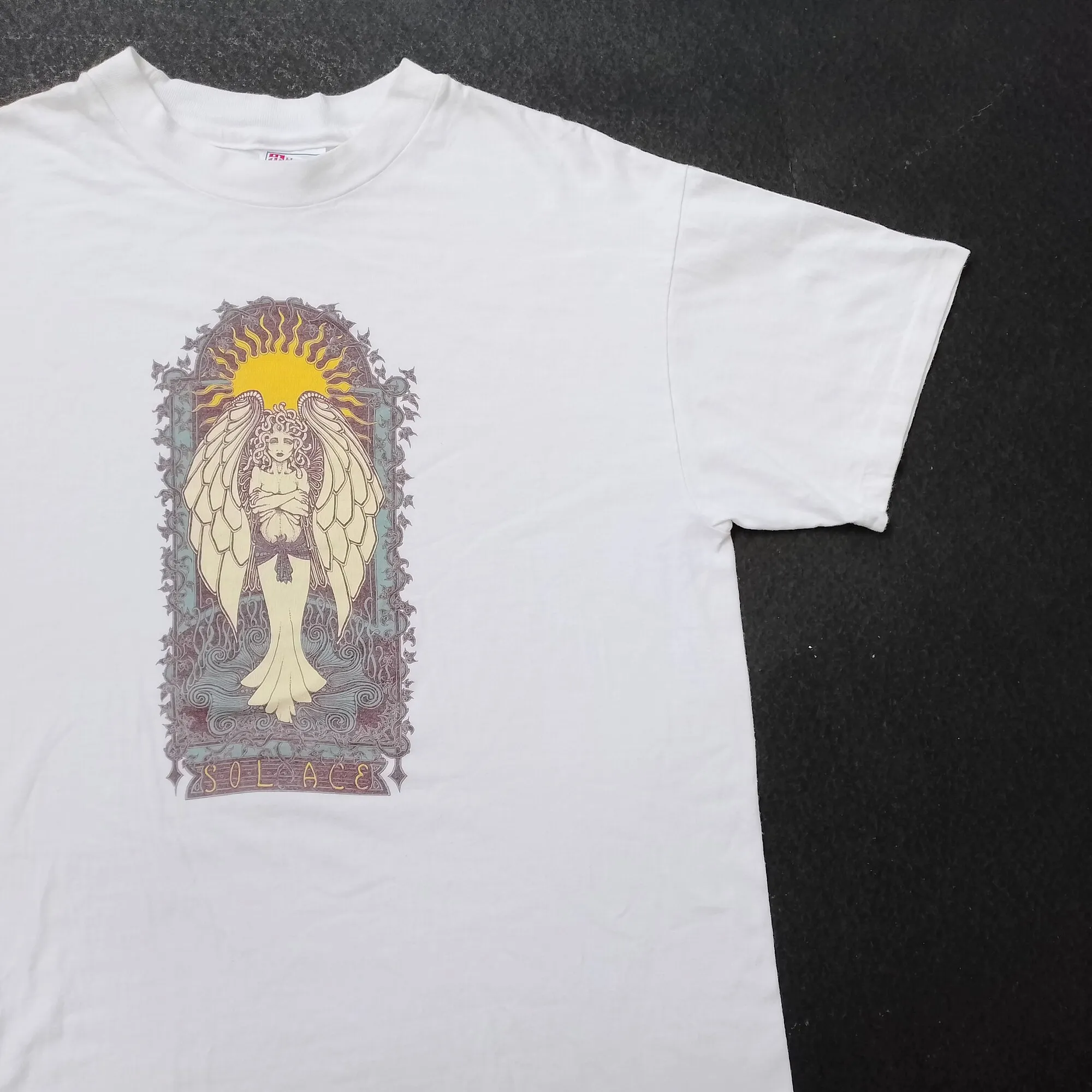 Винтажная Футболка 90-х Сара McLachlan Размер L (Ш 22 x д 28)