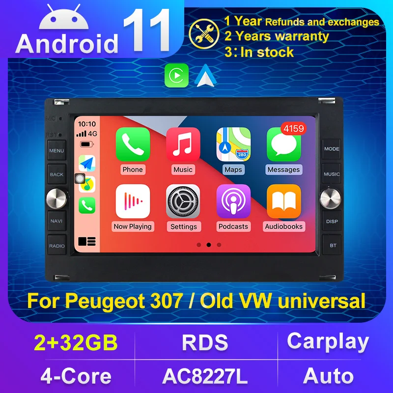 Автомагнитола на Android для VW PASSAT B5 JETTA BORA GOLF 4 POLO MK5 MK4 MK3 T5 мультимедийный плеер Peugeot 307