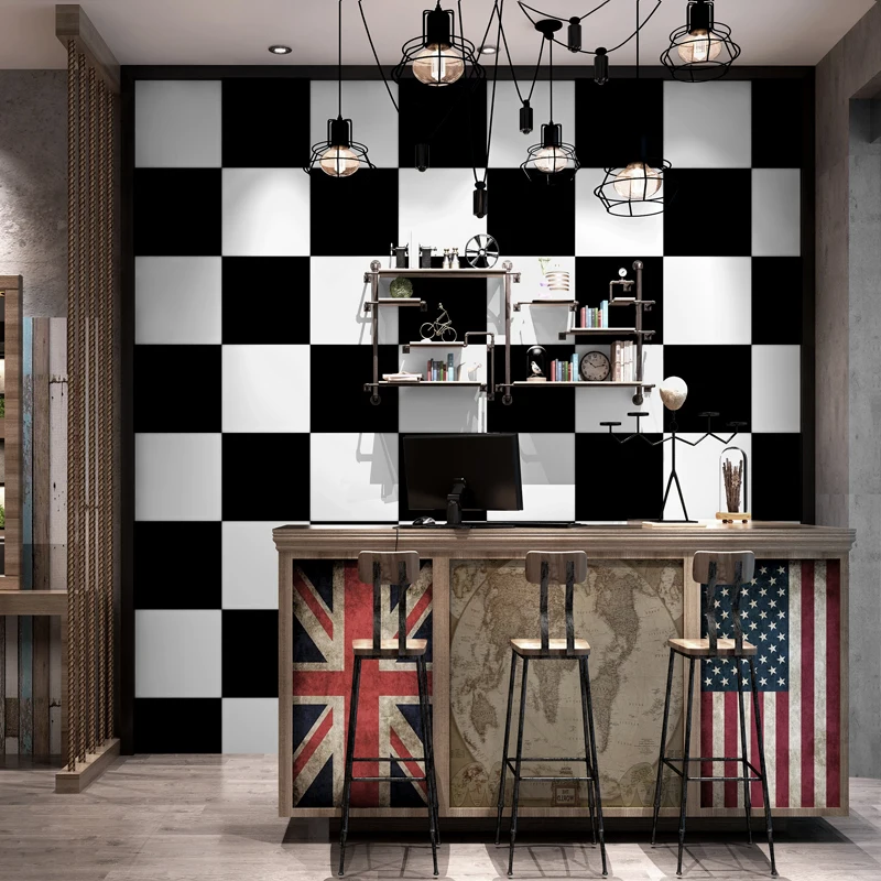

beibehang geometric black and white stripes papel de parede TV background wall paper living room modern wallpaper for walls 3 d