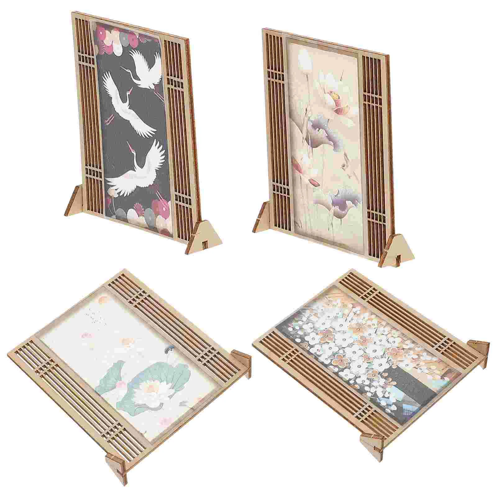 

Lacquer Ornament Simulated Mini Screen Tabletop Miniatures Desktop House