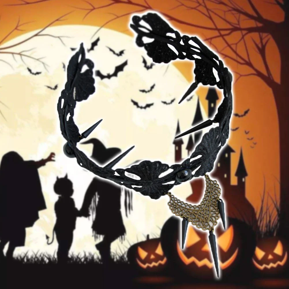 Корона повязка на голову кружевные заклепки для волос женские украшения