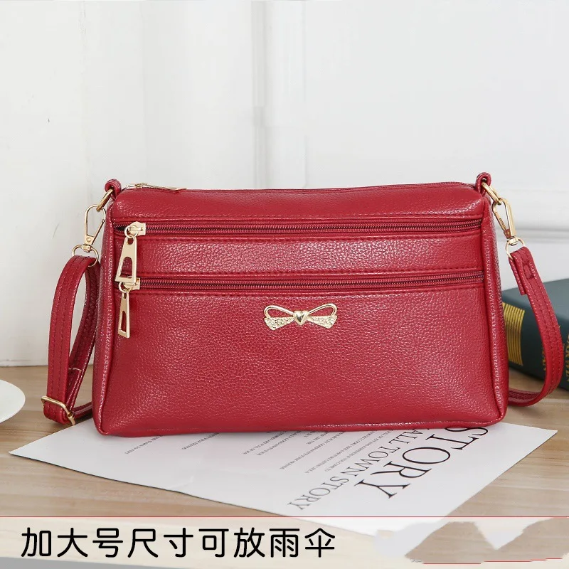 

Shoulder Bag Crossbody Bag for Women Messenger Bags PU Leather Ladies Solid Harajuku All-match Simple Multifunction Handbag
