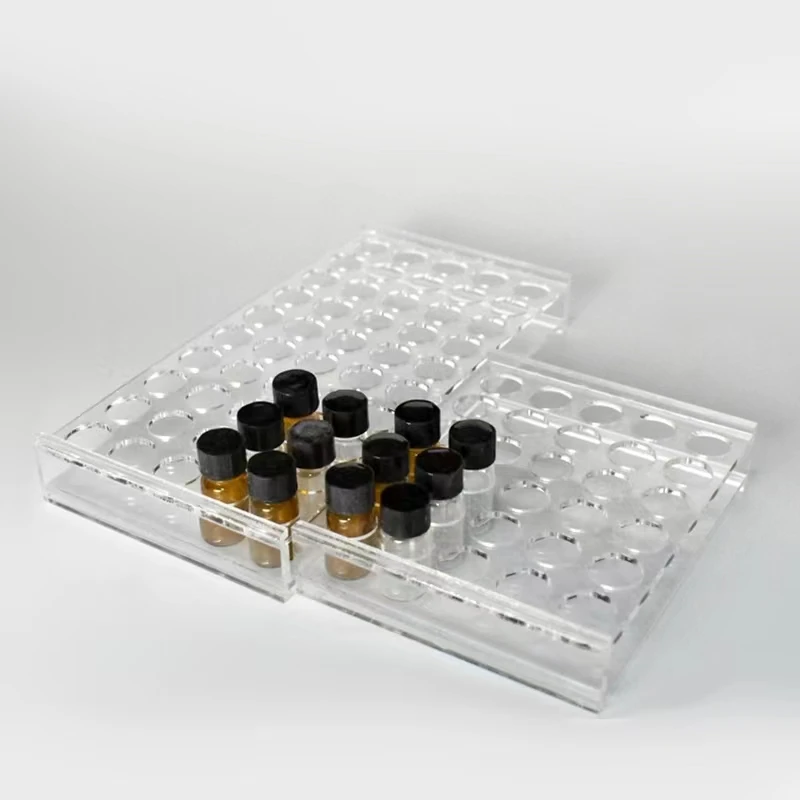 

Sample Bottle Rack Laboratory Equipment,High Quality PMMA 2ml,3ml,5ml,10ml,20ml,30ml,40ml,50ml,60ml