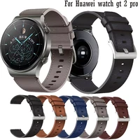watchband for huawei watch gt 2 pro strap genuine leather smart wristband bracelet for samsung galaxy watch 3 45mm accessories