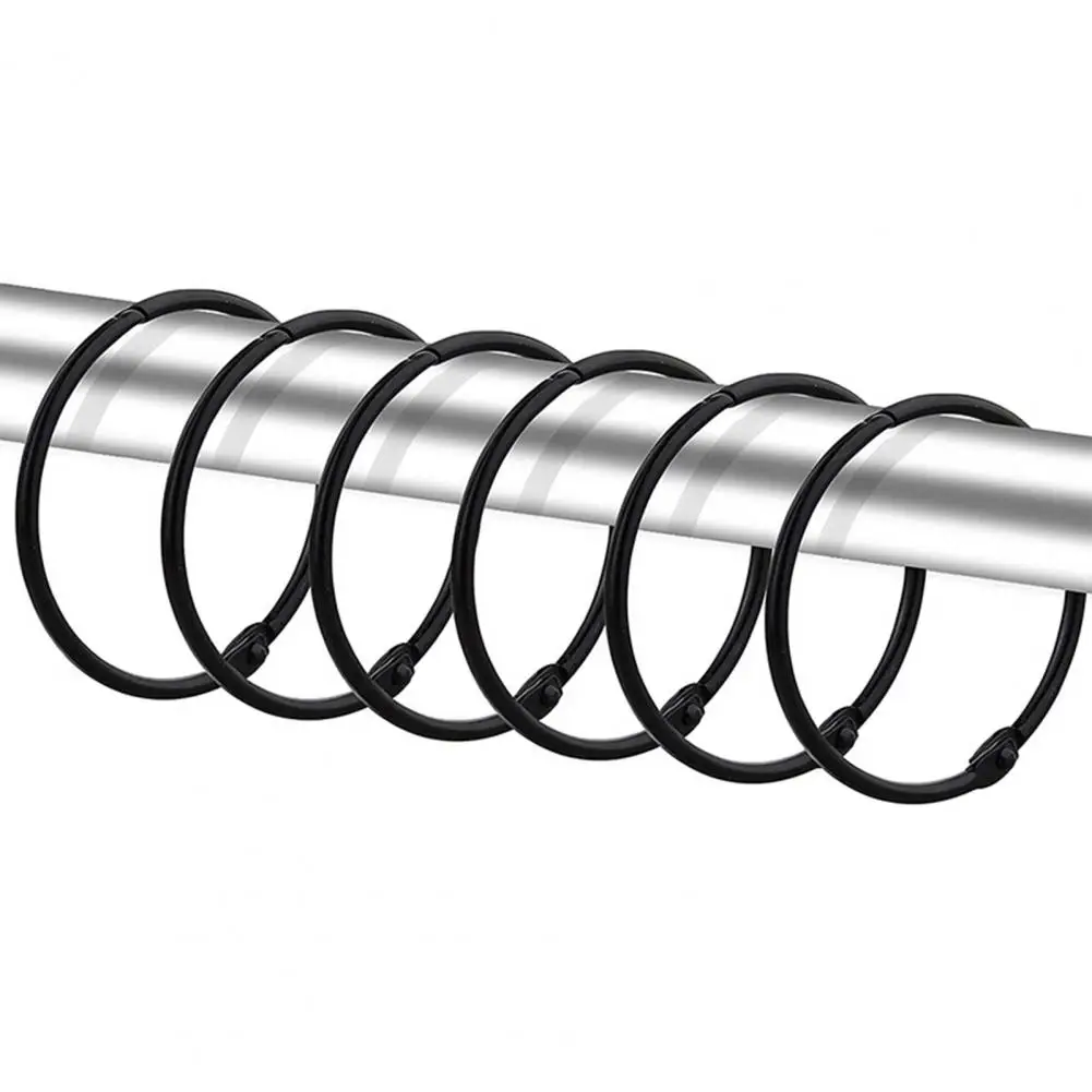 12 шт. занавески для душа с крючком застежка ванной комнаты кольцо-занавеска