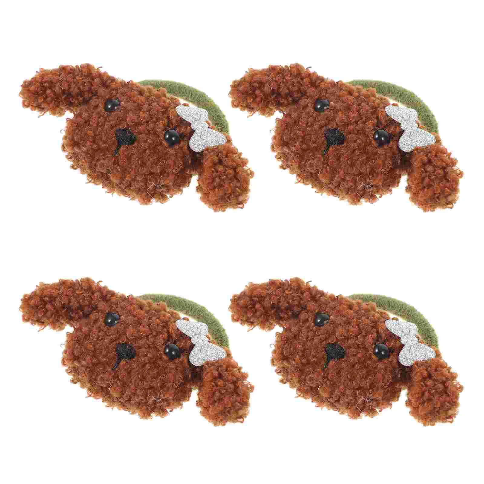 

4pcs Dog Grooming Hair Ties Dog Hairbands Puppy Ties Pet Hairband Ornaments for Party