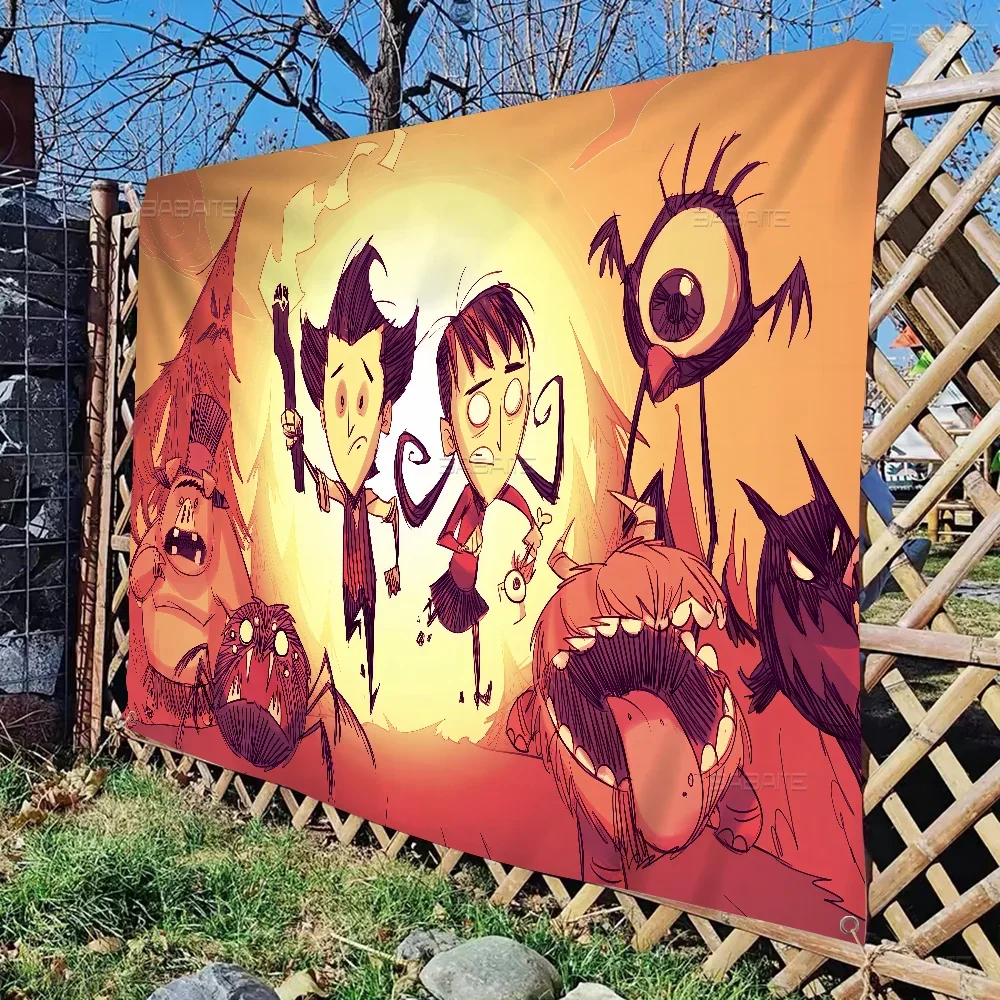 Красочный флаг с надписью Don't Starve настенный богемный баннер мандала внутренний