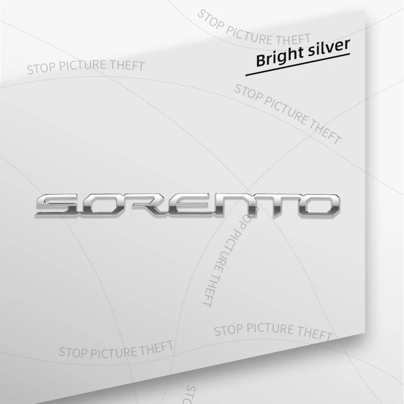 

1 шт. 3D металл для логотипа Sorento, эмблема K2 K3 K5 GT Line 2024, новый значок автомобиля, задний хвостовой бампер, наклейка на багажник, наклейка, автоаксессуар