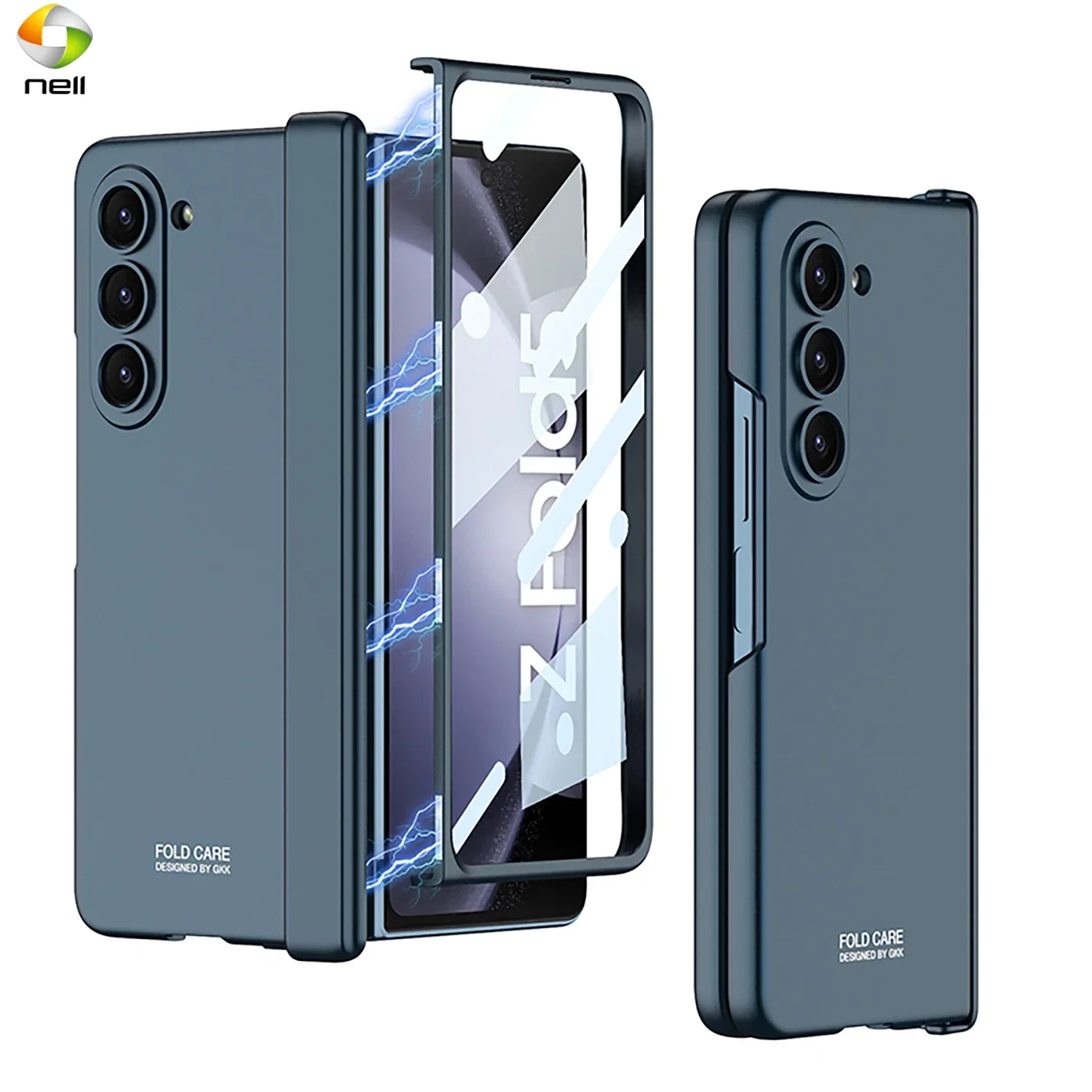 

Защитный жесткий чехол из поликарбоната с магнитной петлей для Samsung Galaxy Z Fold 5, противоударный чехол с защитой экрана