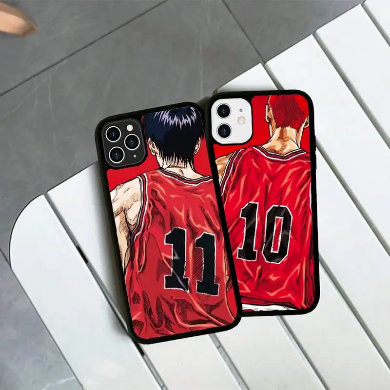 

Japan Comic Slam dunk Sakuragi Phone Case Silicone PC+TPU Case for iPhone 11 12 13 Pro Max 8 7 6 Plus X SE XR Hard Fundas