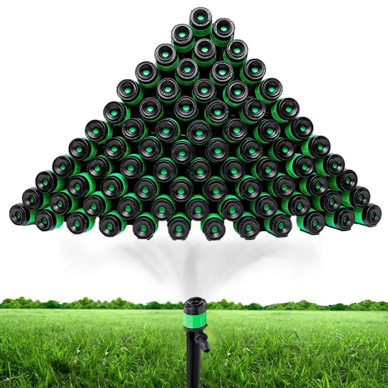 

Drip Irrigation Emitters 50Pcs Quick-Connect Drip Emitter For 1/4 Inch Irrigation Tubing Adjustable Water Flow Emitters