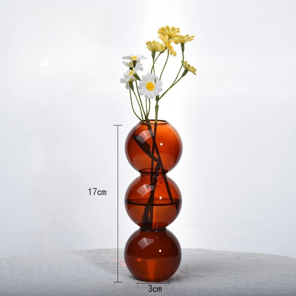 

Современная Стильная Цветная Стеклянная Ваза-шар Для Гидропоники, Прозрачный Декор Для Гостиной