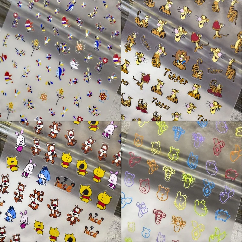 

Tomoni Thin Tough Hot Stickers Cartoon Cute Manicure Japanese Stickers Tiger Bear Bird 5d Acrylic Nail Art Stickers Decal 2022