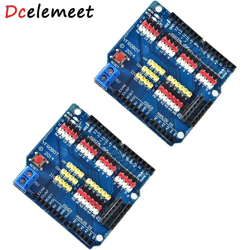 

V5 Sensor Shield Expansion Board Shield For Arduino UNO R3 V5.0 Electronic Module Sensor Shield V5 expansion board