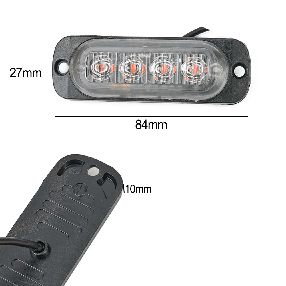 2 шт. 12 В-универсальный автомобильный задний красный противотуманный светильник 4