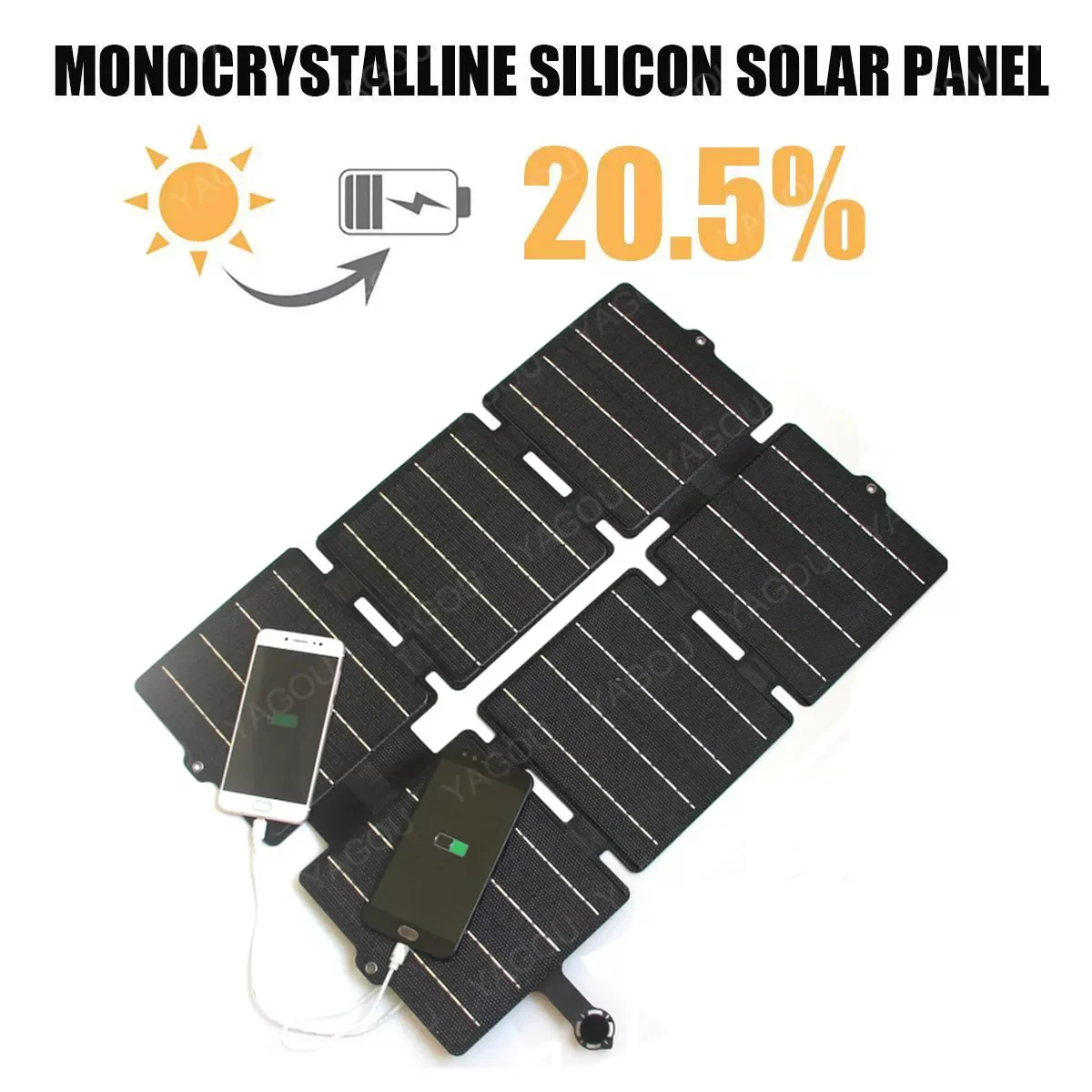 

100W/50W Foldable Solar Panel 5V Dual USB Flexible Waterproof Portable Solar Plate For Outdoor Mobile Phone Battery Charging