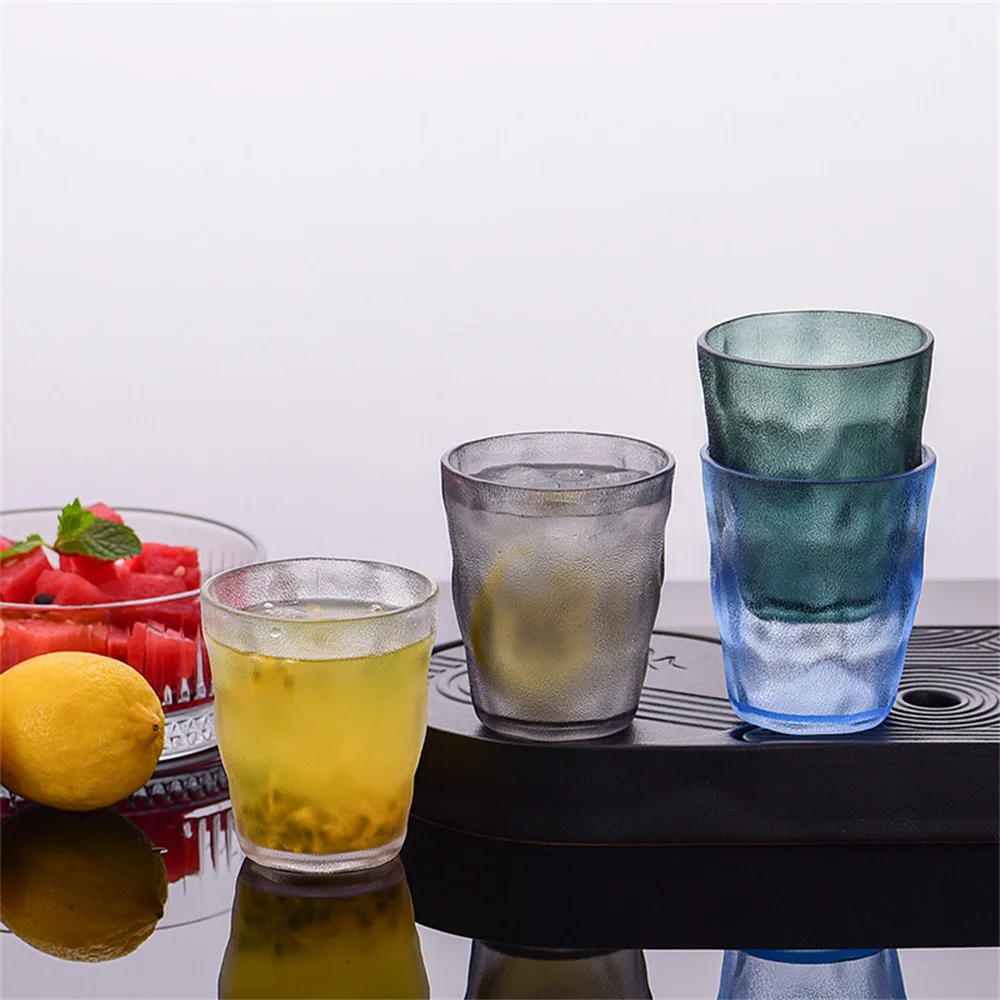 

Sense Of Design Portable Water Cup Glasses Frosted Beer Cup Transparent Cup Color Drink Cup Acrylic Cup Transparent Glacier Cup