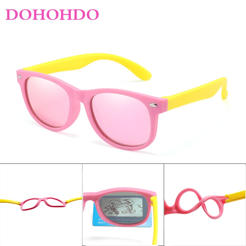 

Детские солнцезащитные очки для мальчиков Детские поляризованные линзы очки для девочек и мальчиков силиконовые детские очки подарок на день рождения защитные очки UV400