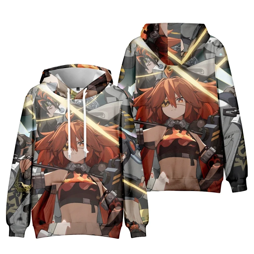 Уличная одежда Y2k с 3D-принтом игры Zenless Zone Zero свитшоты в стиле Харадзюку Детская