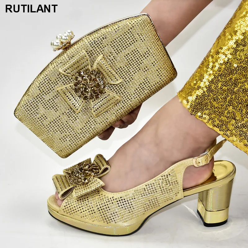 

Latest Italian Bag and Shoes Set Italy Fashion Sales In Women Matching Shoes and Bag Set Italy High Heels Women Wedding Shoes