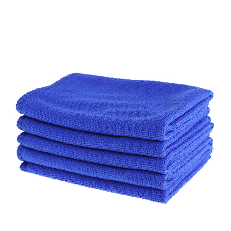 

5 Pcs Soft Absorbent Wash Cloth Car Auto Care Microfiber Cleaning Towels