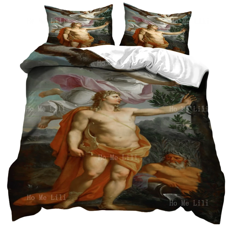 

Beauty Amphitrite Religious Mythology Classical Style Painting Of Venus And Cupid Christmas Duvet Cover By Ho Me Lili