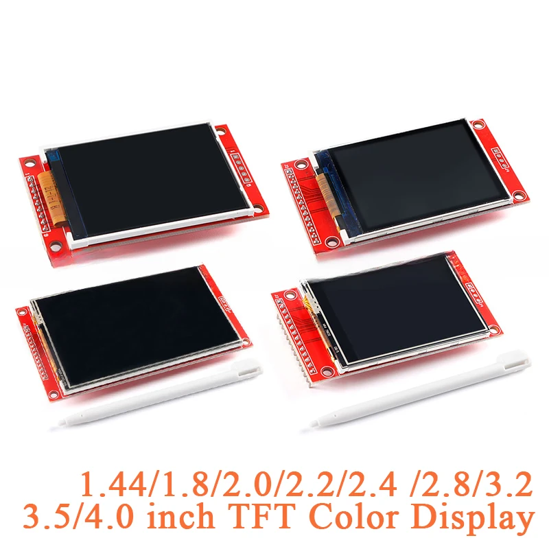 

1.44 1.8 2.0 2.2 2.4 2.8 3.2 3.5 4.0 inch SPI TFT LCD Screen Colorful Display Module ILI9341 ILI9488 480*320 240*320