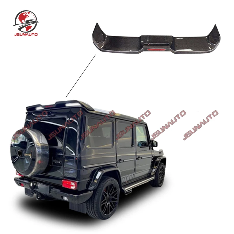 

Carbon Fiber Rear Spoiler For Benz G Class W463 G350 G500 G550 G63 WaldStyle Carbon Body Kit Rear Top Trunk Lip Spoiler For W463