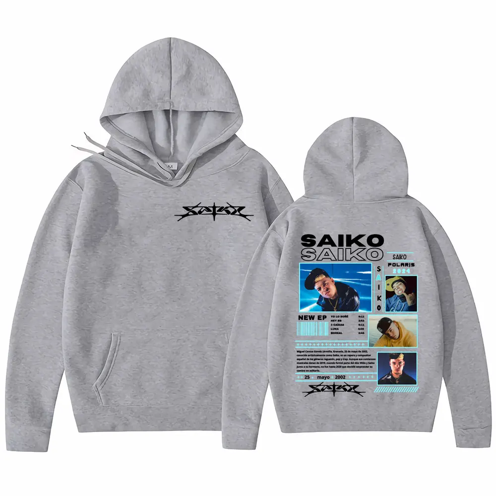 Рэпер SAIKO POL ARIS 2025 Tour Cover толстовки для мужчин и женщин Harajuku модный спортивный