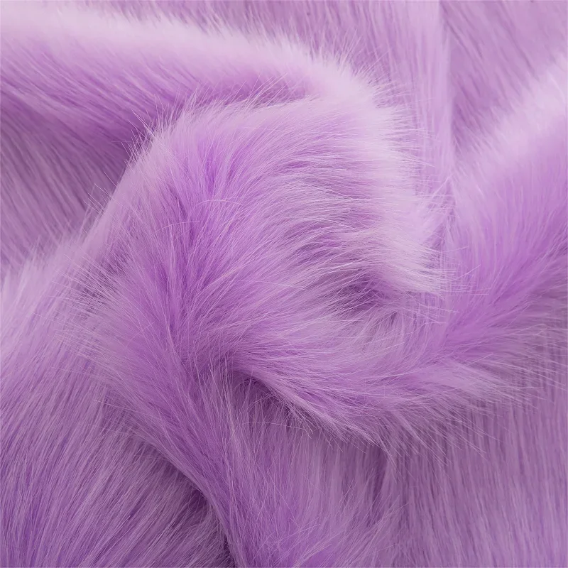 1500 G/m Thickened 5cm Imitation Fox Fur Long Plush Fabric DIY Animal Clothing Fursuit Fur Collar Counter Carpet Big Fur Fabric