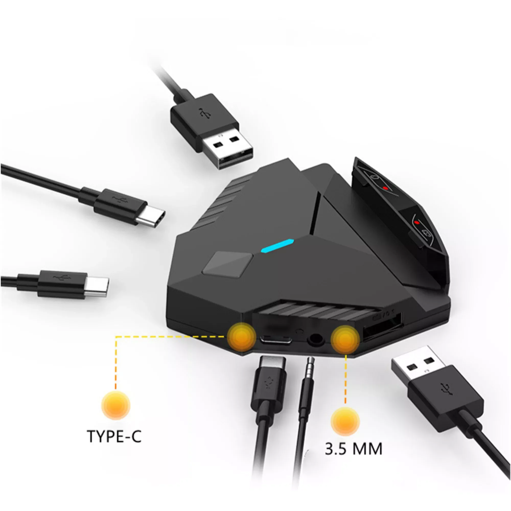 

lingzha 3 Gamepad Mobile Bluetooth Android Controller Mobile USB Game Keyboard Gaming Mouse Converter Accessories