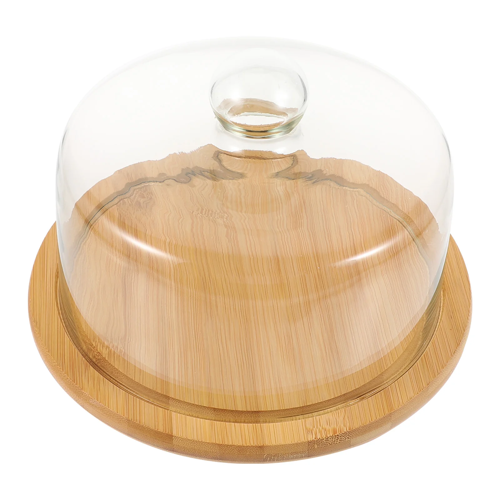 

1 Set Transparent Cover Glass Shield Afternoon Tea Tray High Foot Tray