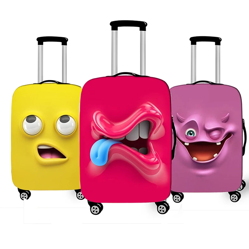

Чехол для багажа с забавными выражениями, Высокоэластичный пылезащитный чехол для багажа, 18-32 дюйма, чехол для чемодана, важные аксессуары