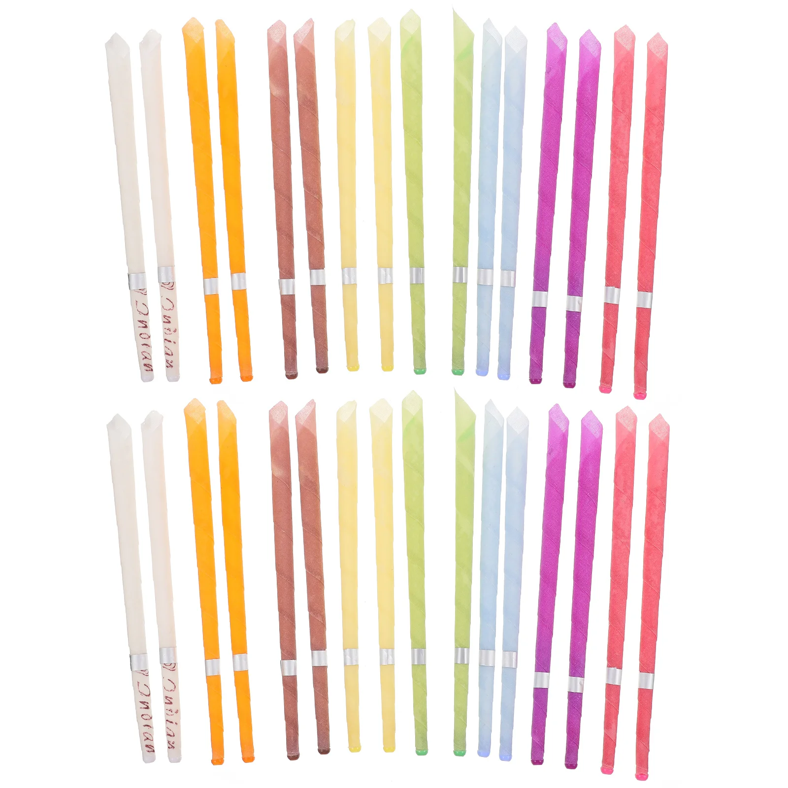 

32Pcs Aroma Trumpet Shape Wax Removal Cleaners (Assorted Color)