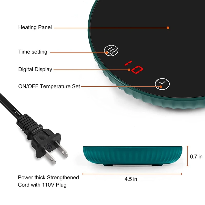 Подогреватель свечи/кофейный подогреватель автоматическое отключение 8 часов