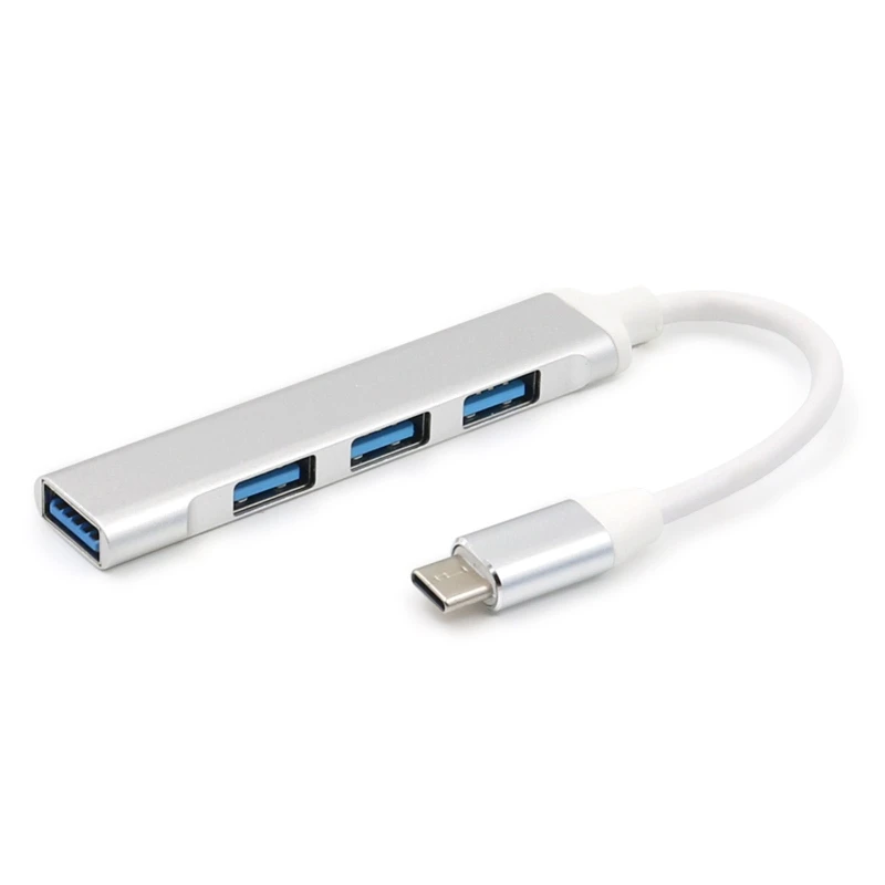 

Universal Metal USB C HUB Type C to 3x USB 2.0 + USB 3.0 4 Port Splitter Adapter HUB For Laptop PC Computer Mobile Phone 24BB