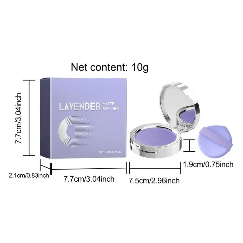 Матовая пудра Lavendel длительный срок работы искусственная для контроля жирности