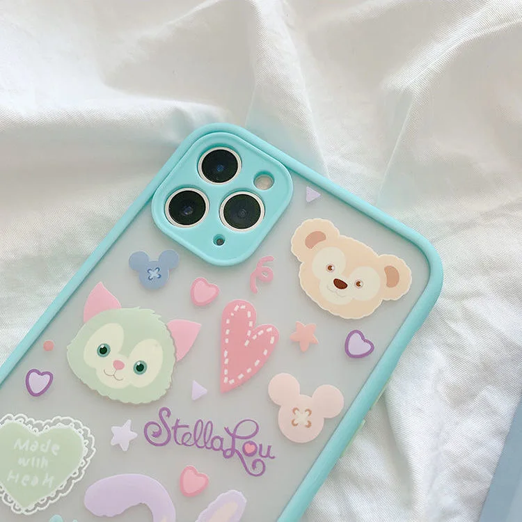 Чехлы для телефонов Disney Duffy Bear Stellalou с мультяшным рисунком iPhone 11 Pro Max 12 Mini XR XS MAX 8X7