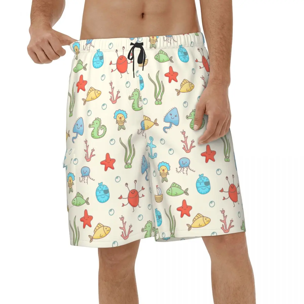

Octopus Sea Animal Shorts Quick Dry Mens Beach Shorts New Men Swim Trunks
