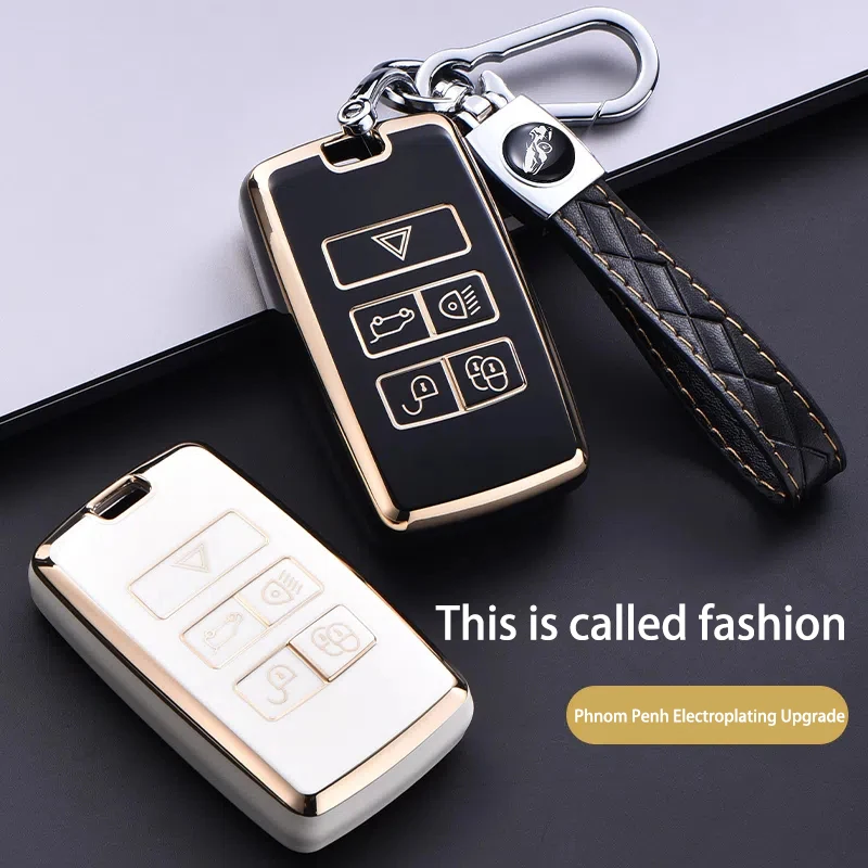 

Fashion TPU Car Remote Key Case Cover Shell Fob For Land Rover Range Rover Evoque Discovery Sport Velar For Jaguar XE E-PACE XF