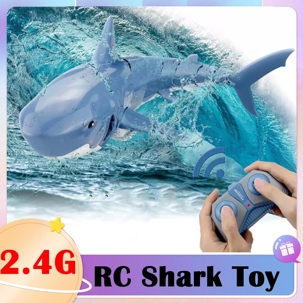 

RC Shark Toy Funny Remote Control Animals Robots Bath Tub Pool Electric Toys for Kids Boys Children Cool Stuff Sharks Submarine