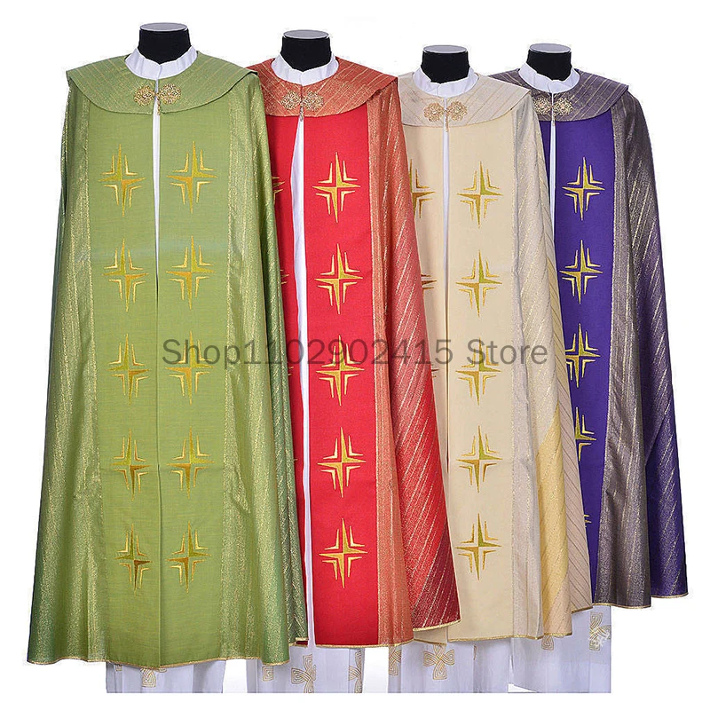 

Мужская Ретро-шаль в средневековом стиле на Хэллоуин, молитвенные халаты, Костюм Рыцаря для вечеринки, костюм для косплея, церковное платье, карнавал, священник, фата