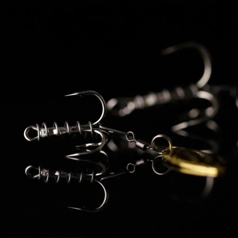 14 шт./партия рыболовные тройные Крючки с двойной петлей