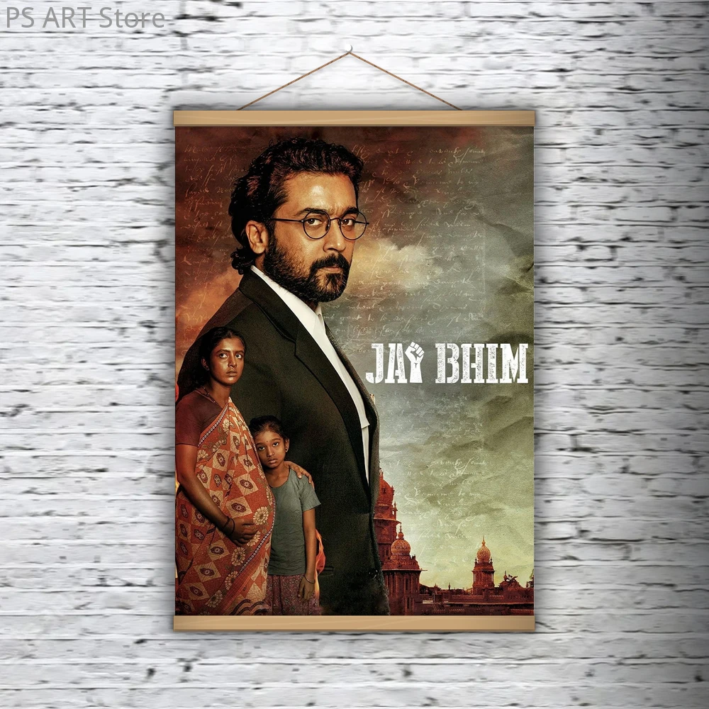 

Jai Bhim India Scroll Art Print Movie Canvas Poster Painting Decor Decorative Tapestry Design